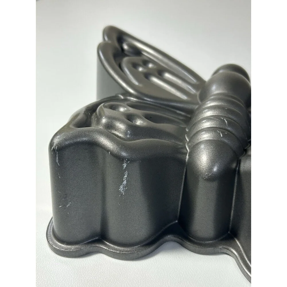 Nordic Ware Butterfly Cast Aluminum Cake Pan - 9 Cup Mold - Non-Stick Bakeware